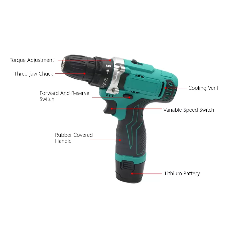 Taladro inalámbrico de 12V