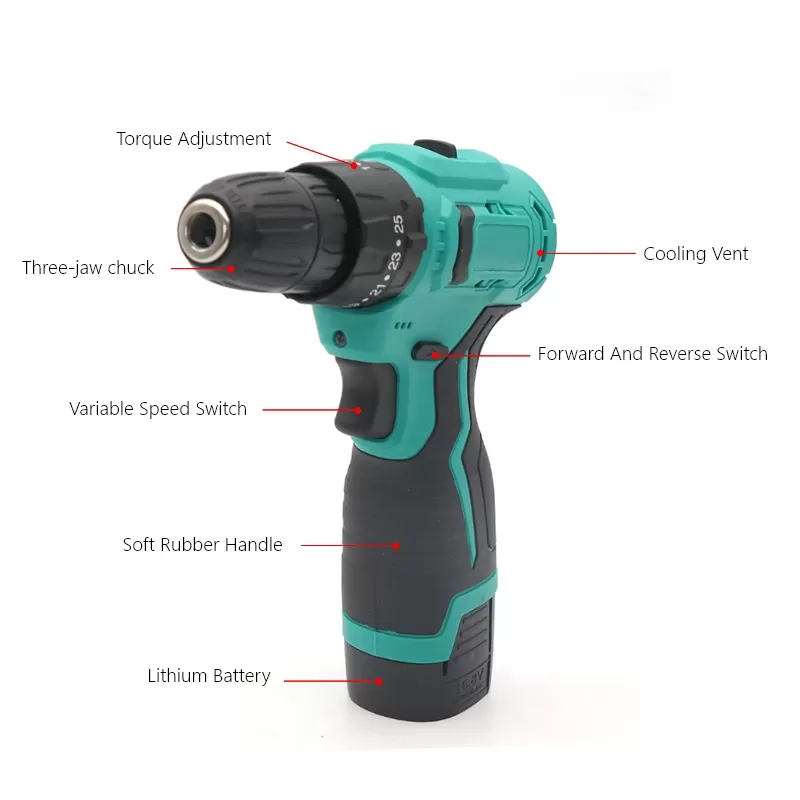 Taladro de impacto inalámbrico de 16.8V