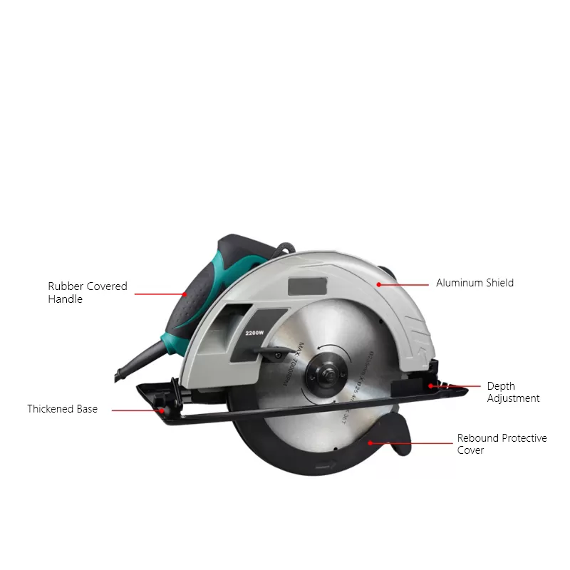 Sierra circular con cable de 2200W