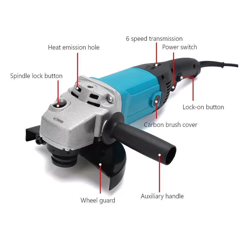 Grinder de ángulo eléctrico de 180 mm 1500W