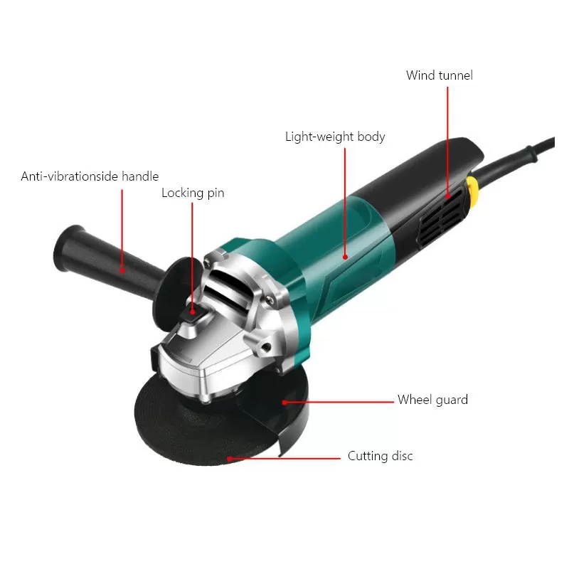Grinder de ángulo con cable de 115 mm