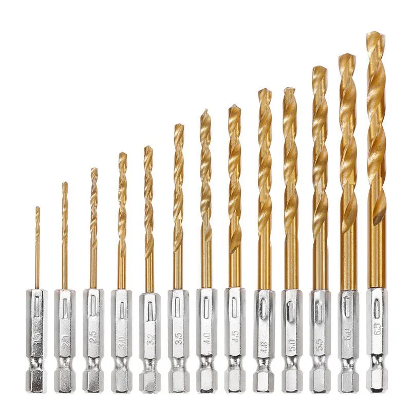 Titanio de titanio Hexagonal Twist Drill