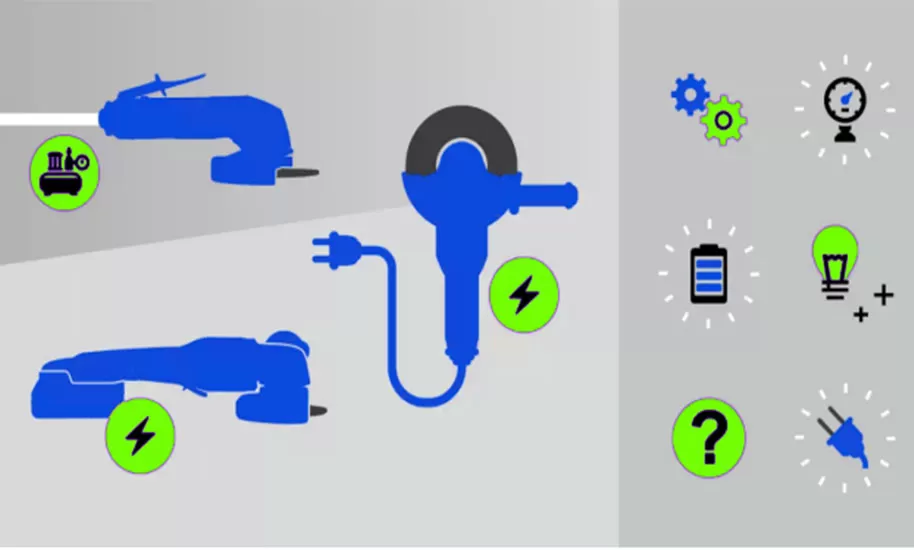 ¿Qué herramienta es adecuada para ti? Neumático o eléctrico?